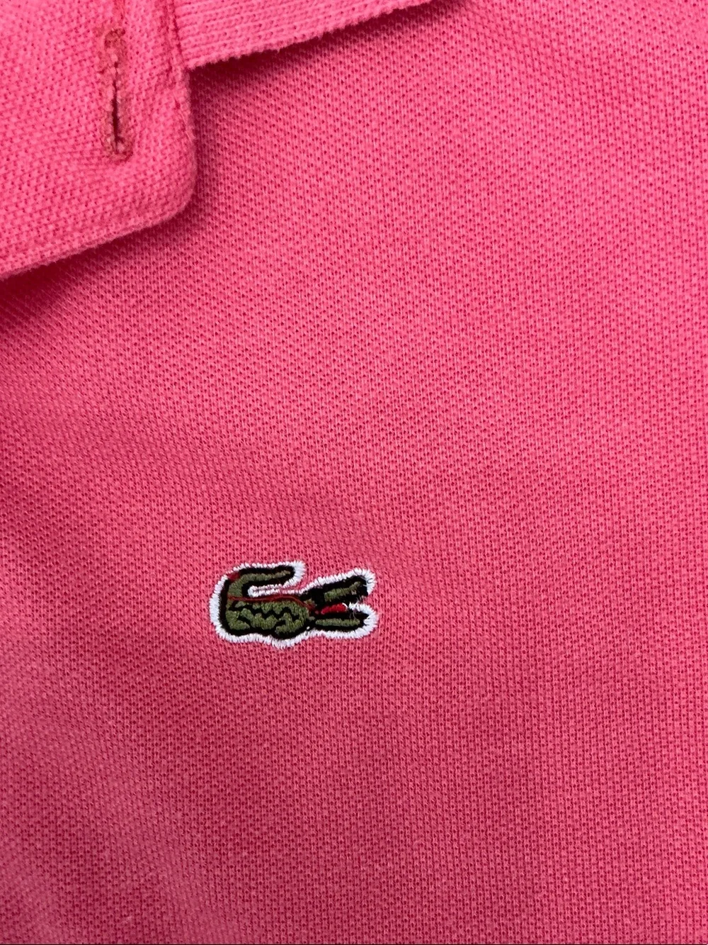 Lacoste Men's Pink Short-Sleeve Polo